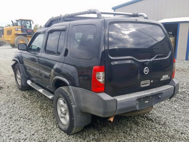 5N1ED28TX2C536228 - 2002 NISSAN XTERRA XE BLACK photo 3