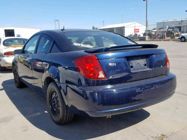 1G8AN15F67Z138389 - 2007 SATURN ION LEVEL BLUE photo 3