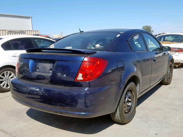 1G8AN15F67Z138389 - 2007 SATURN ION LEVEL BLUE photo 4