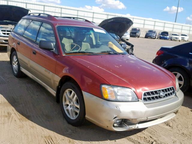 4S3BH675X36603660 - 2003 SUBARU LEGACY OUT RED photo 1