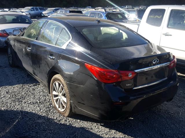 JN1BV7AR6FM404425 - 2015 INFINITI Q50 BASE BLACK photo 3