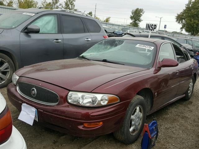 1G4HP54K914196064 - 2001 BUICK LESABRE CU MAROON photo 2