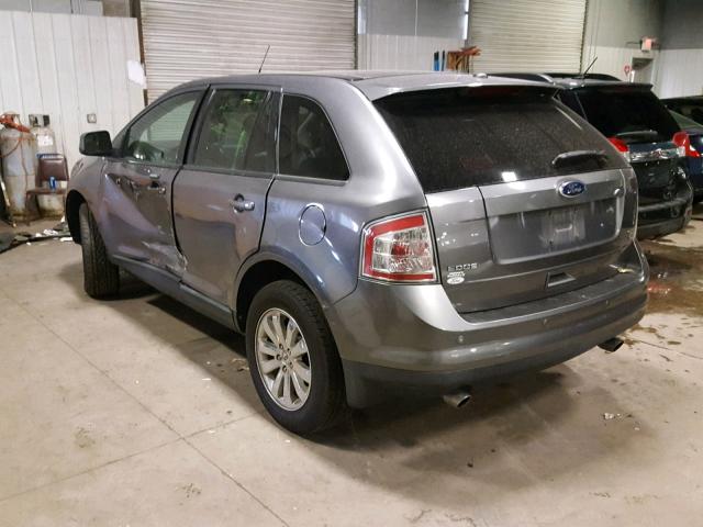 2FMDK4JC6ABB35572 - 2010 FORD EDGE SEL GRAY photo 3