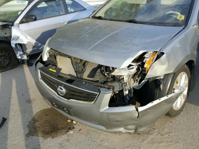 3N1AB6AP1AL614382 - 2010 NISSAN SENTRA 2.0 SILVER photo 9