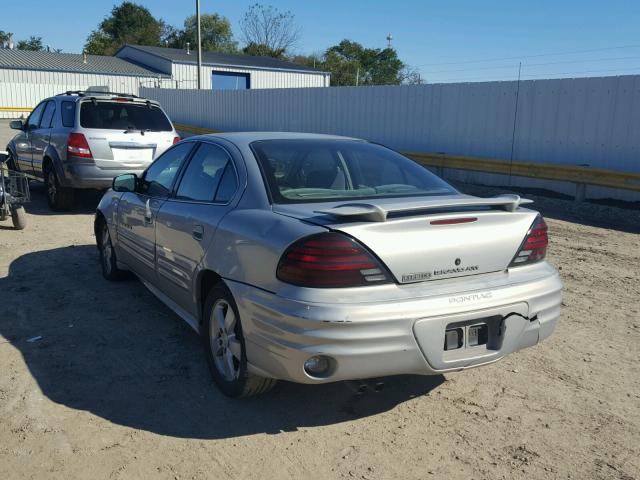 1G2NF52E2YC523707 - 2000 PONTIAC GRAND AM S SILVER photo 3