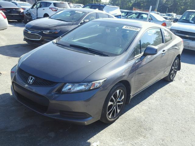 2HGFG3A88DH500244 - 2013 HONDA CIVIC EX GRAY photo 2