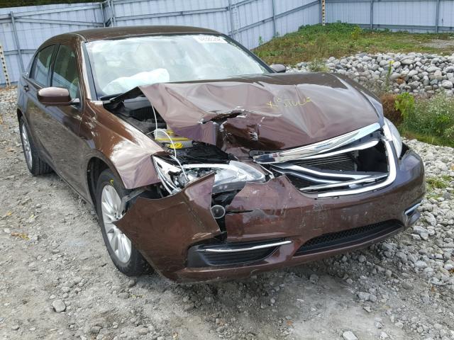 1C3CCBAB6DN533127 - 2013 CHRYSLER 200 LX BROWN photo 1