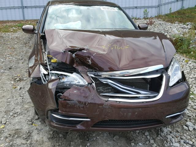 1C3CCBAB6DN533127 - 2013 CHRYSLER 200 LX BROWN photo 9