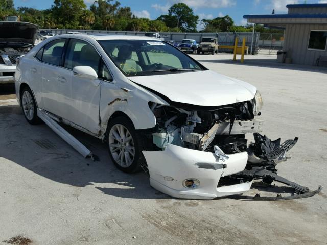 JTHBB1BA5A2010090 - 2010 LEXUS HS 250H WHITE photo 1