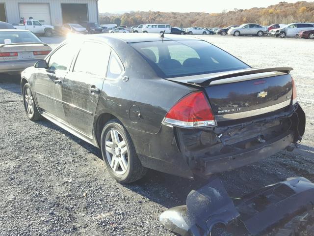 2G1WC57M091284778 - 2009 CHEVROLET IMPALA 2LT BLACK photo 3