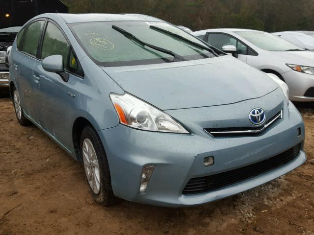 JTDZN3EU2EJ002257 - 2014 TOYOTA PRIUS V BLUE photo 1