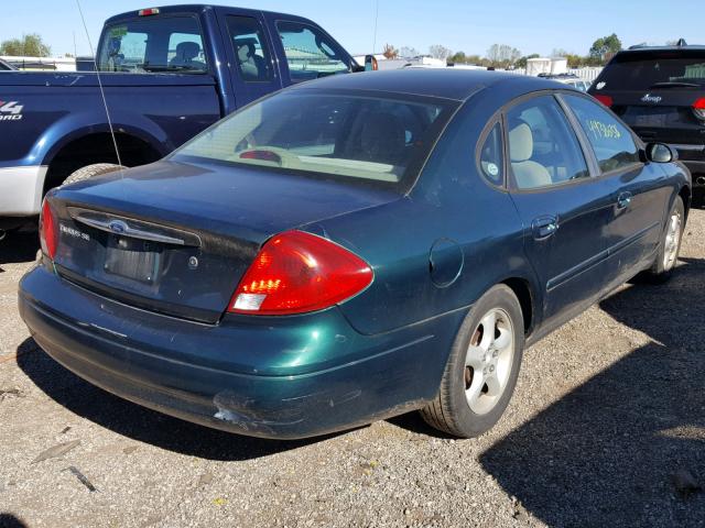 1FAFP55U5YG218796 - 2000 FORD TAURUS SES GREEN photo 4