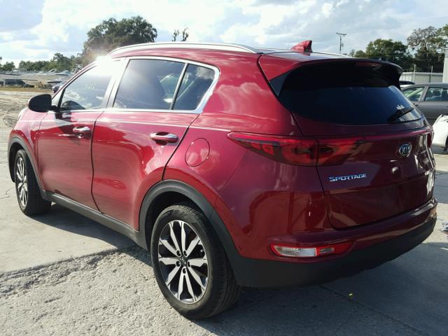 KNDPN3AC4H7215040 - 2017 KIA SPORTAGE E BURGUNDY photo 3