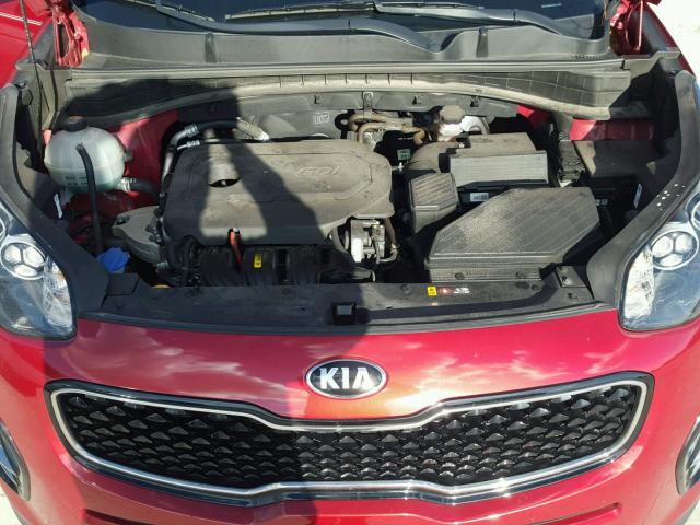 KNDPN3AC4H7215040 - 2017 KIA SPORTAGE E BURGUNDY photo 7