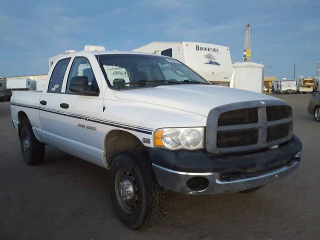 1D7KU28D14J253866 - 2004 DODGE RAM 2500 S WHITE photo 1