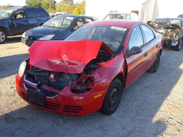 1B3ES26C44D557412 - 2004 DODGE NEON BASE RED photo 2