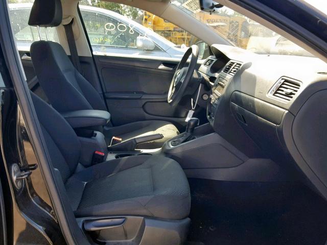 3VW2K7AJ5EM305708 - 2014 VOLKSWAGEN JETTA BASE BLACK photo 5