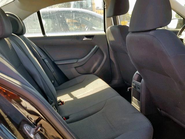 3VW2K7AJ5EM305708 - 2014 VOLKSWAGEN JETTA BASE BLACK photo 6