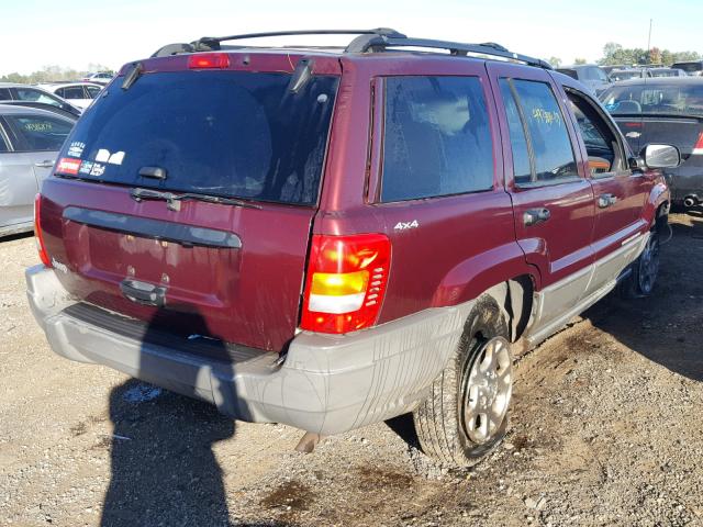 1J4GW58S6XC748030 - 1999 JEEP GRAND CHER BURGUNDY photo 4