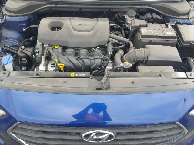 3KPC24A34JE017903 - 2018 HYUNDAI ACCENT SEL BLUE photo 7