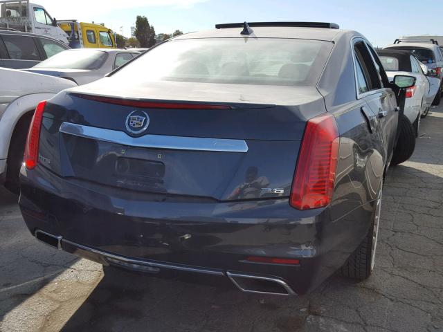 1G6AR5S39E0177932 - 2014 CADILLAC CTS LUXURY CHARCOAL photo 4