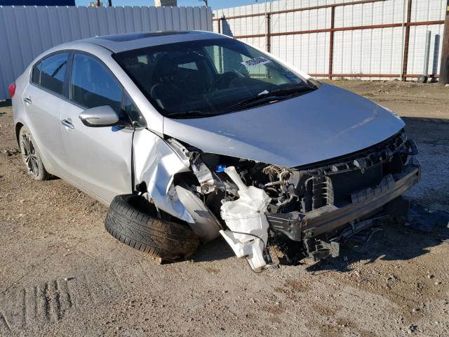 KNAFZ4A86E5092069 - 2014 KIA FORTE EX SILVER photo 1