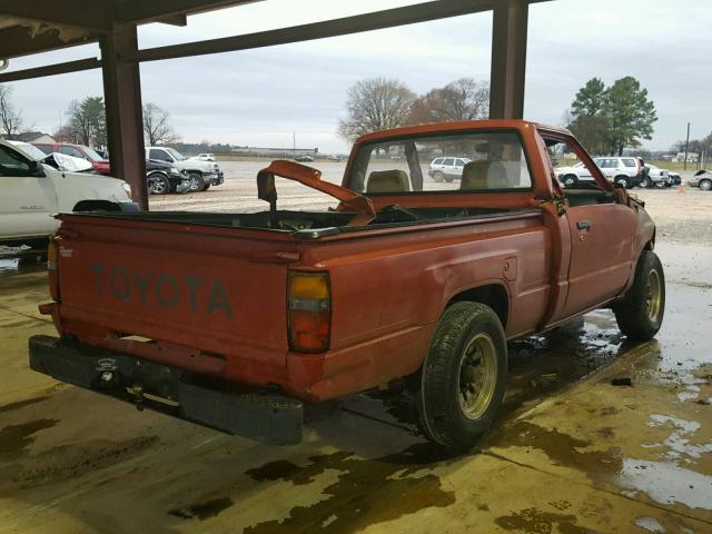 JT4RN50R3J0326784 - 1988 TOYOTA PICKUP 1/2 BURGUNDY photo 4