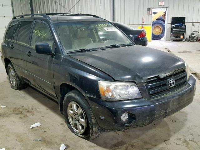 JTEEP21A750076225 - 2005 TOYOTA HIGHLANDER BLACK photo 1