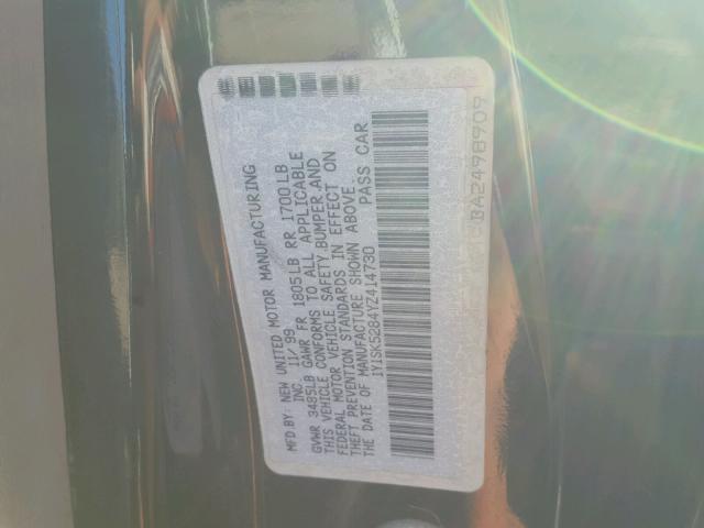 1Y1SK5284YZ414730 - 2000 CHEVROLET GEO PRIZM 黑色 照片 10