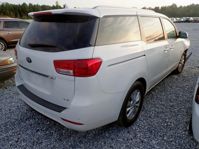 KNDMB5C11H6340537 - 2017 KIA SEDONA LX WHITE photo 4