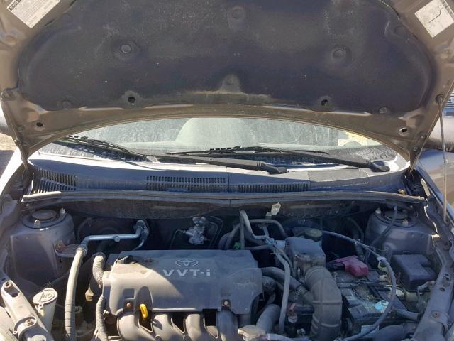 JTKKT624950080451 - 2005 TOYOTA SCION XA GRAY photo 7