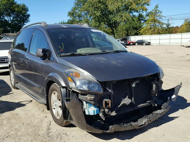 5N1BV28U64N329013 - 2004 NISSAN QUEST S GRAY photo 1