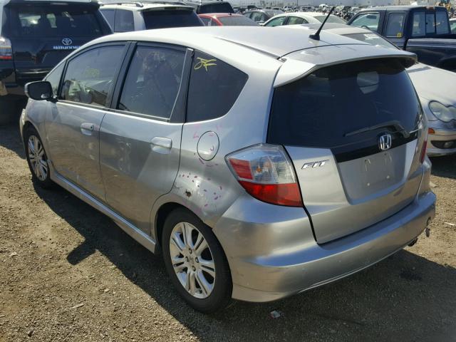 JHMGE8H40AC001752 - 2010 HONDA FIT SPORT SILVER photo 3