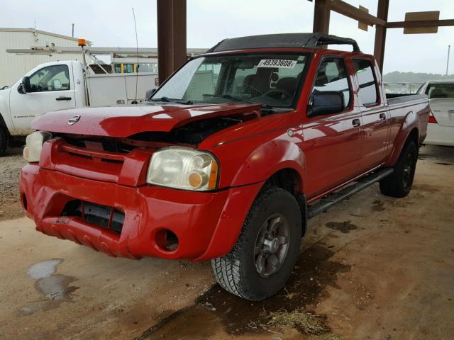 1N6ED29X84C465441 - 2004 NISSAN FRONTIER C RED photo 2