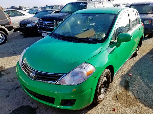 3N1BC1CP5CK204257 - 2012 NISSAN VERSA S GREEN photo 2