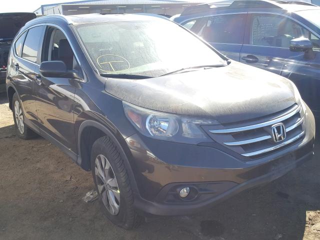 5J6RM4H72DL040972 - 2013 HONDA CR-V EXL BROWN photo 1