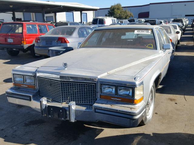 1G6DW51Y5J9727619 - 1988 CADILLAC BROUGHAM SILVER photo 2