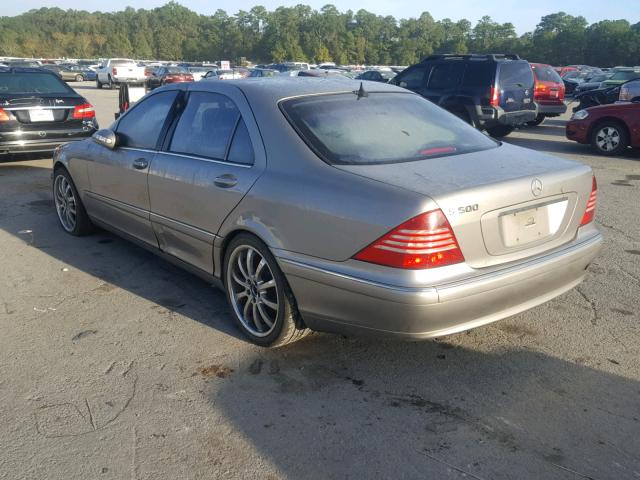 WDBNG75J16A472303 - 2006 MERCEDES-BENZ S 500 SILVER photo 3