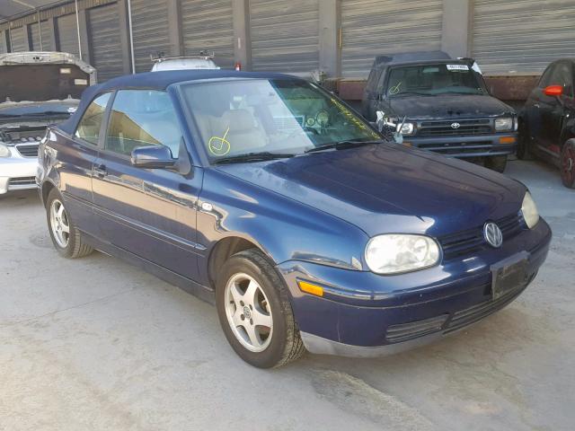 3VWDC21V7YM802470 - 2000 VOLKSWAGEN CABRIO GLS BLUE photo 1