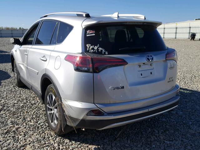 JTMRJREV7GD028684 - 2016 TOYOTA RAV4 HV XL SILVER photo 3