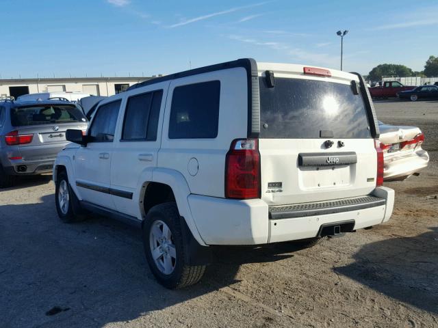 1J8HG48P67C527663 - 2007 JEEP COMMANDER WHITE photo 3