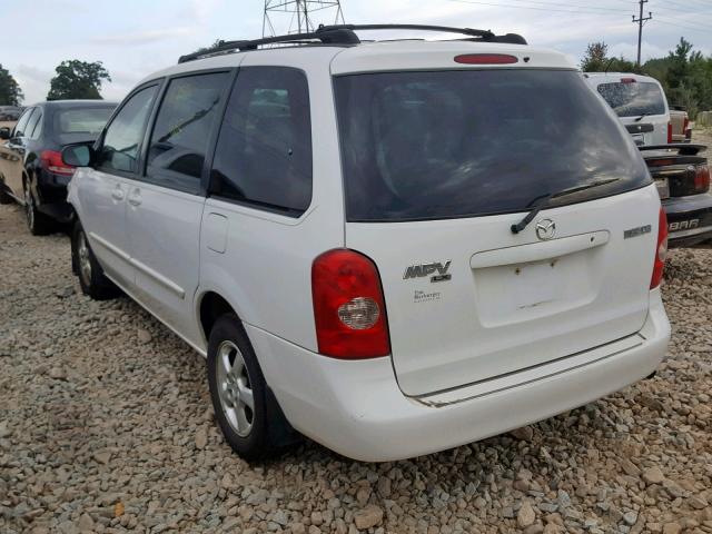 JM3LW28A220302288 - 2002 MAZDA MPV WAGON WHITE photo 3