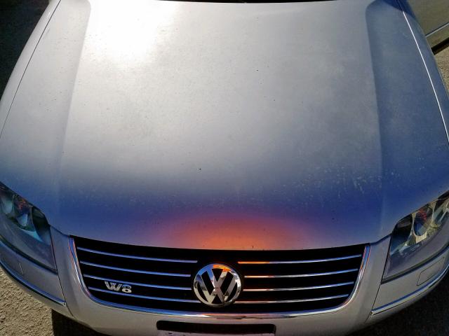 WVWUK63B33P208302 - 2003 VOLKSWAGEN PASSAT W8 SILVER photo 7