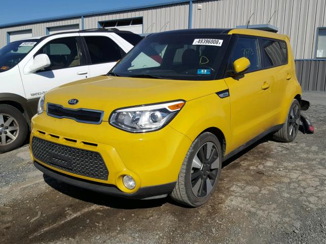 KNDJX3A56E7030582 - 2014 KIA SOUL ! YELLOW photo 2