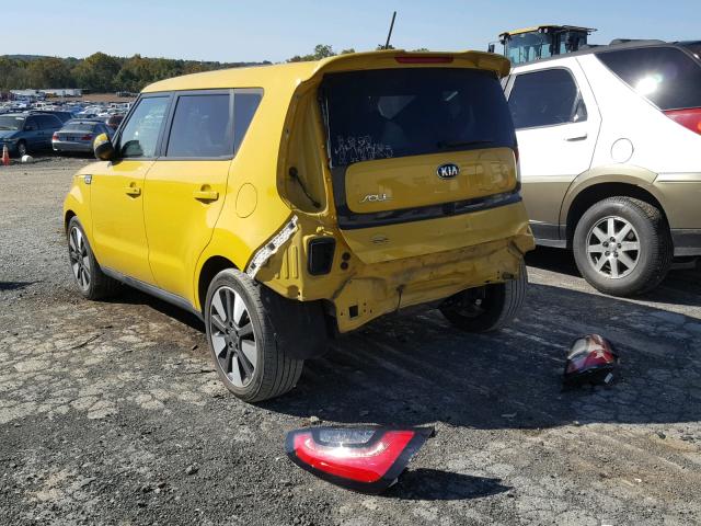 KNDJX3A56E7030582 - 2014 KIA SOUL ! YELLOW photo 3