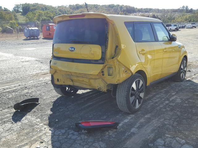 KNDJX3A56E7030582 - 2014 KIA SOUL ! YELLOW photo 4