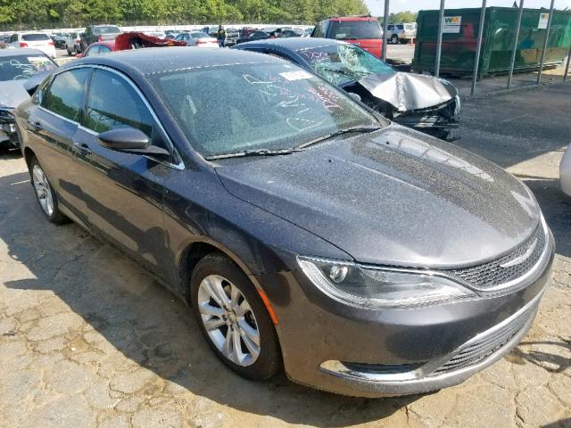 1C3CCCAB6FN607462 - 2015 CHRYSLER 200 LIMITE SILVER photo 1