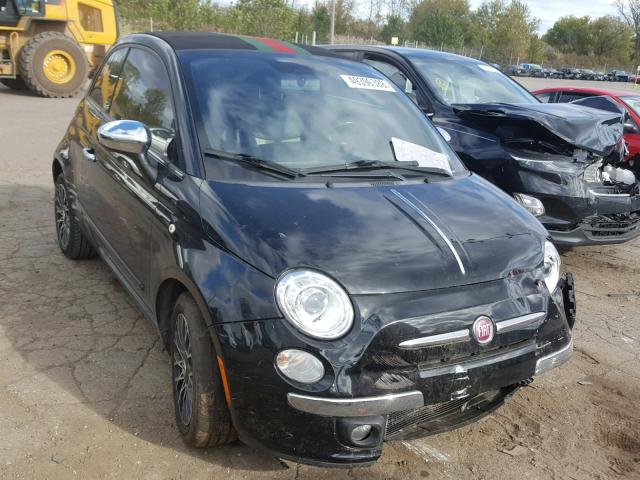 3C3CFFER0CT277782 - 2012 FIAT 500 LOUNGE BLACK photo 1