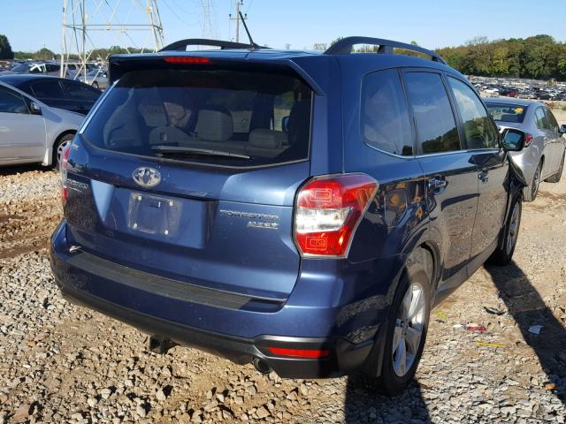 JF2SJAHC3EH419321 - 2014 SUBARU FORESTER 2 BLUE photo 4