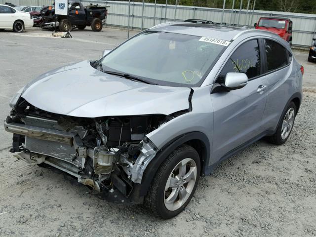 3CZRU5H76HM705589 - 2017 HONDA HR-V EXL SILVER photo 2